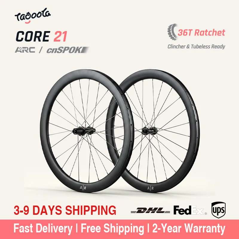 Cerchi Tagoola CURE 21 carbonio profilo 50 mm strada disco center lock